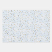 Snowman 3 Snow Coordinated Light Blue Geschenkpapier Set (Vorderseite 2)