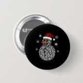 Snowman 67 Six Seven 6 7 Meme Christmas Funny Boy Button (Vorne & Hinten)