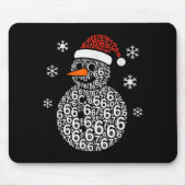 Snowman 67 Six Seven 6 7 Meme Christmas Funny Boy  Mousepad (Vorne)