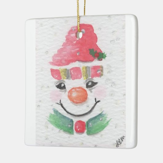Snowman abstrakt keramikornament (Links)