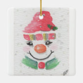 Snowman abstrakt keramikornament (Rückseite)