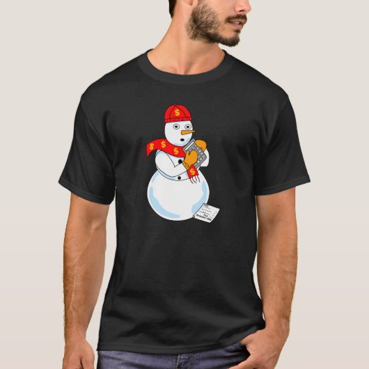 Snowman Accountant T-Shirt (Vorderseite)
