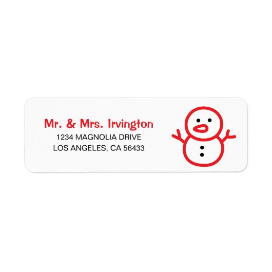 Snowman Address (Vorne)