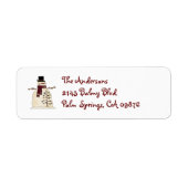 Snowman Address Label (Vorne)