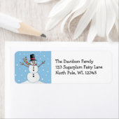 Snowman Address Label (Insitu)