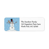 Snowman Address Label (Vorne)