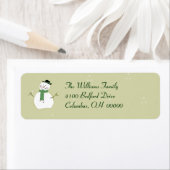 Snowman Address Label (Insitu)