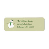 Snowman Address Label (Vorne)