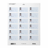Snowman Address Label Adressaufkleber (Vorne)