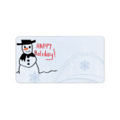 Snowman Address Label Adressaufkleber (Vorne)