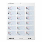 Snowman Address Label Adressaufkleber (Vorne)