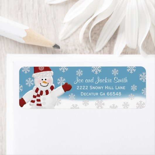 Snowman Address Labels (Insitu)