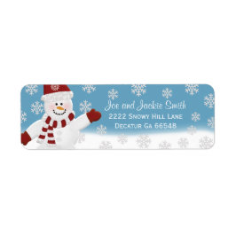 Snowman Address Labels