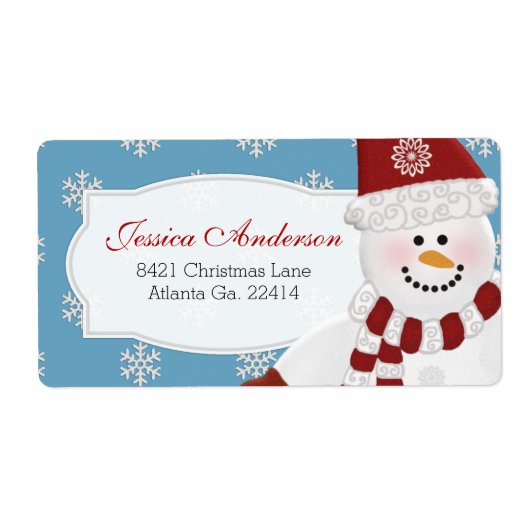 Snowman Address Labels (Vorne)