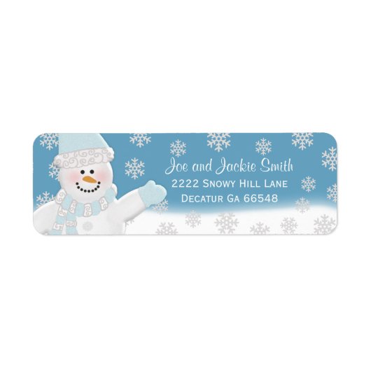 Snowman Address Labels (Vorne)