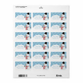 Snowman Address Labels Adressaufkleber (Vorne)