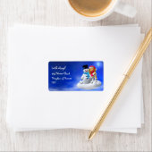 Snowman Address Labels Adressaufkleber (Insitu)