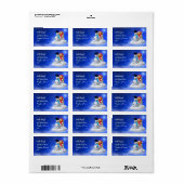 Snowman Address Labels Adressaufkleber (Vorne)