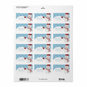 Snowman Address Labels Adressaufkleber (Vorne)
