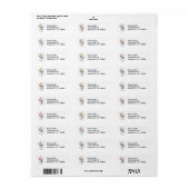 Snowman Address Labels feiern (Vorne)