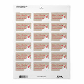 Snowman Address Labels personalisieren Adressaufkleber (Vorne)