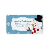 Snowman Address Stickers Adressaufkleber (Vorne)
