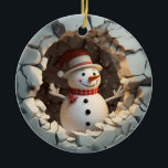 Snowman Adventure Winter Fun Keramik Ornament<br><div class="desc">Treten Sie diesem tapferen Schneemann bei,  um sein Winterabenteuer zu erleben! Er bricht durch das Eis und ist zum Spielen bereit. Dieses einzigartige und spielerische Design bringt Ihnen ein Lächeln ins Gesicht.</div>