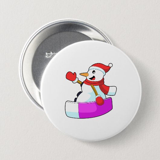 Snowman als Snowboarder mit Sonowboard.PNG Button (Vorne & Hinten)
