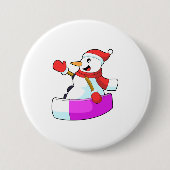 Snowman als Snowboarder mit Sonowboard.PNG Button (Vorderseite)
