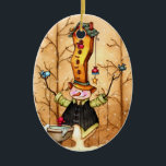 Snowman and Bird Friends Weihnachtsschmuck<br><div class="desc">Was ist besser, als sich im kalten, kalten Winter um die Lieben zu kümmern. Dies ist eine skurrile Szene eines Schneemanns, der Zeit mit vielen seiner Freunde verbringt. Seine Freunde müssen nicht weit reisen, um ihn zu besuchen, da er ihnen ließ, seinen hohen Hut in ihre gemütliche Vogelhaus-Zuhause zu verwandeln....</div>