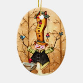 Snowman and Bird Friends Weihnachtsschmuck (Hinten)