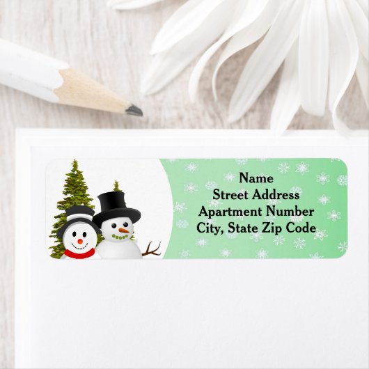 Snowman and Snowflake Holiday - Saisonauftaktmarke (Insitu)