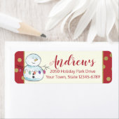 Snowman and String lights Address (Insitu)