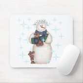Snowman and Teddy Bears - Hemden und Geschenke Mousepad (Mit Mouse)