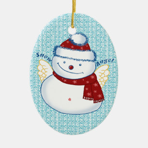 Snowman-Angel-Ornamente Keramik Ornament