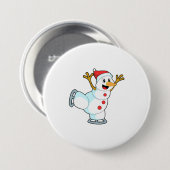 Snowman at Ice Skaten with Ice Skate.PNG Button (Vorne & Hinten)