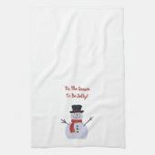 Snowman auf Weiß Geschirrtuch (Vertikal)