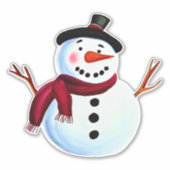 Snowman Aufkleber (Vorderseite)