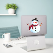 Snowman Aufkleber (Laptop auf Schreibtisch)
