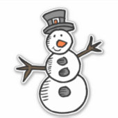 Snowman Aufkleber (Vorderseite)