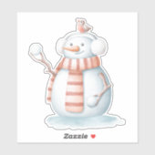 Snowman-Aufkleber Aufkleber (Blatt)
