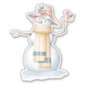 Snowman-Aufkleber Aufkleber (Vorderseite)