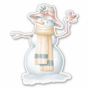 Snowman-Aufkleber Aufkleber