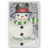 Snowman-Aufkleber Aufkleber (Vorderseite)