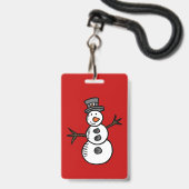 Snowman Ausweis (Vorderseite mit Lanyard)