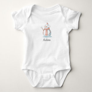 Snowman Baby Bodysuit Baby Strampler