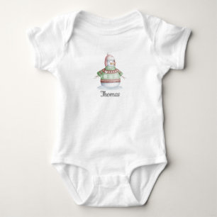 Snowman Baby Bodysuit Baby Strampler