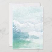 Snowman Baby Boy Baby Dusche Einladung (Rückseite)