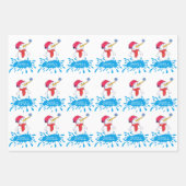 Snowman Baby First Christmas Snowflake Geschenkpapier Set (Vorderseite 2)