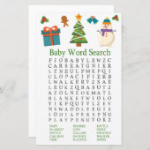 Snowman Baby Shooter Word Search Game (Vorne/Hinten)